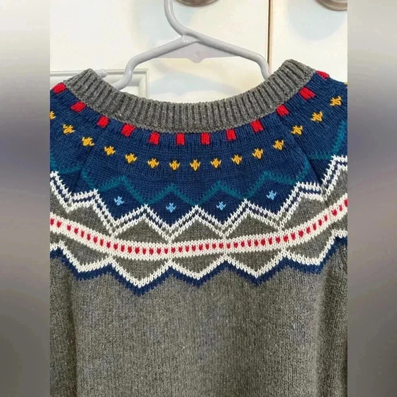 Hanna Andersson Fair Isle Sweater Dress size 8 (130 cm) - Picture 7 of 8